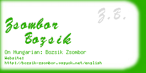 zsombor bozsik business card